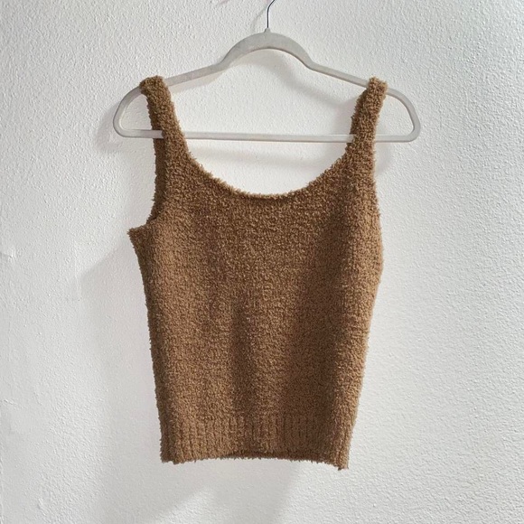 Cozy Brown Knit Pants & Top Set - Picture 2 of 7